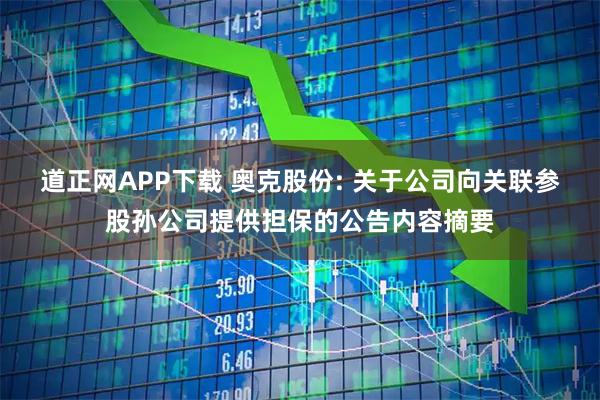 道正网APP下载 奥克股份: 关于公司向关联参股孙公司提供担保的公告内容摘要